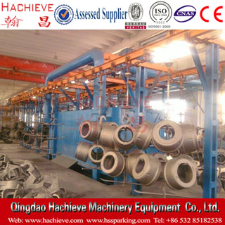 Q48 series hanging chain stepping-type shot blasting machine